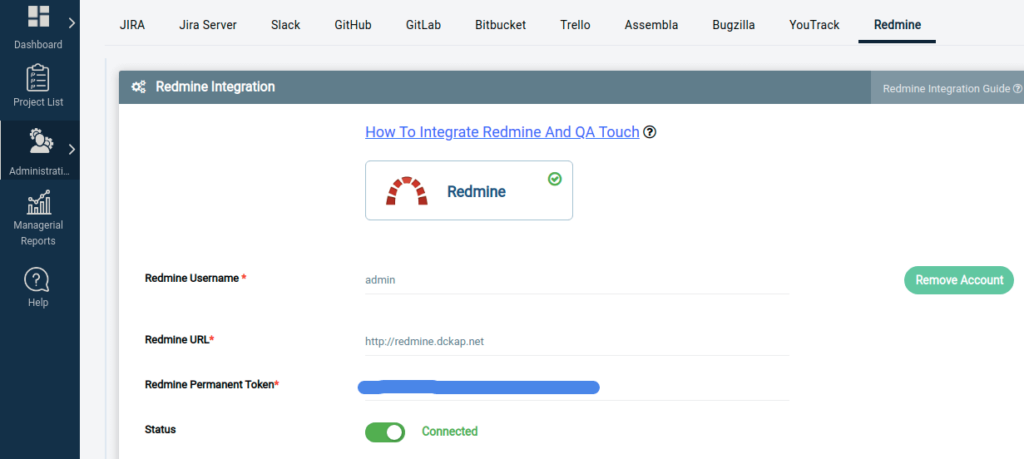 Global Integration Setting