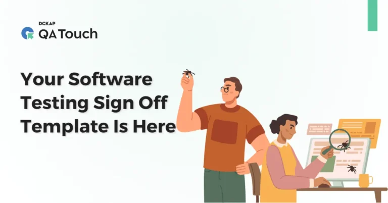 testing sign off template
