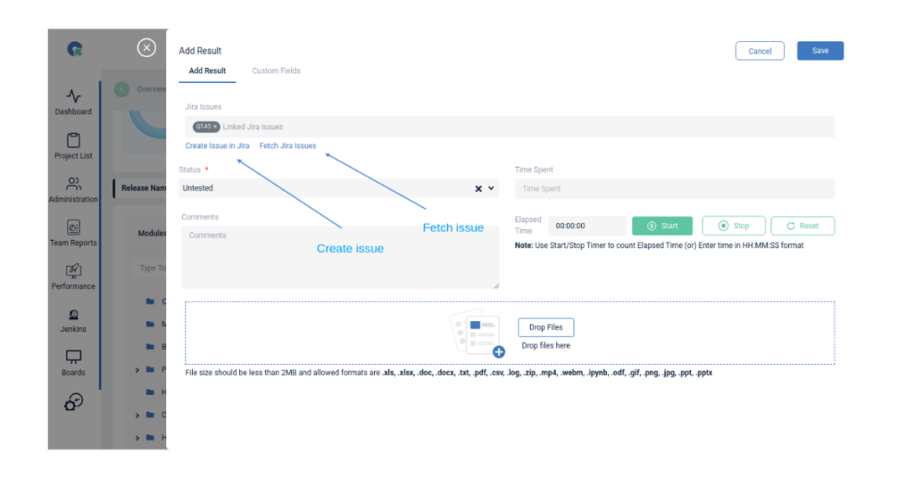 QA Touch Test Runs Results