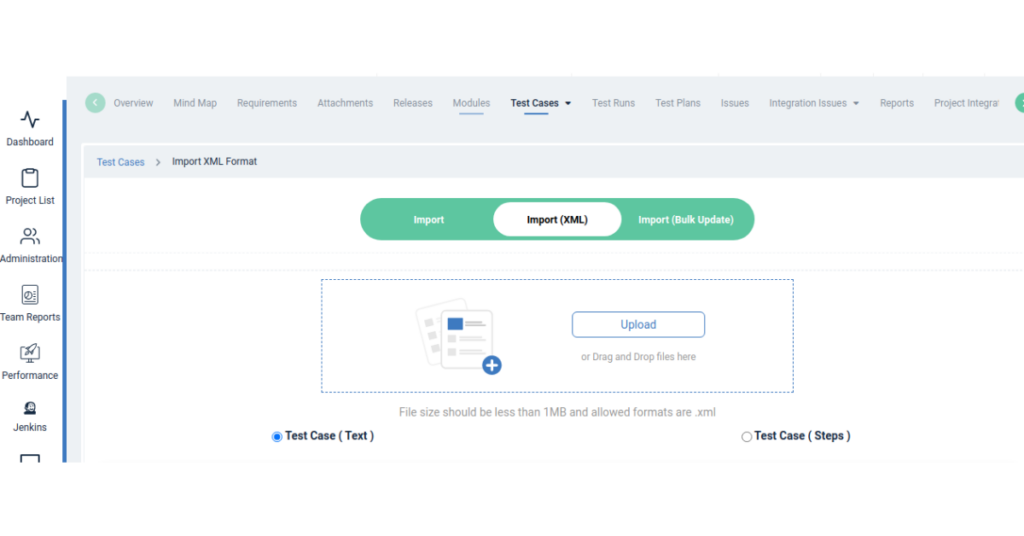 Test Case Import