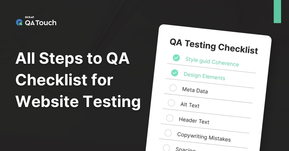 QA Checklist for Website Testing