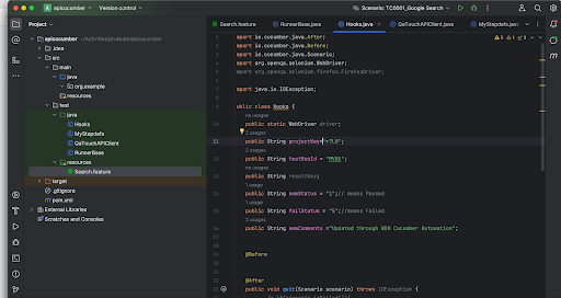 Hooks.java file