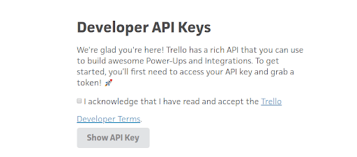 Trello API Key