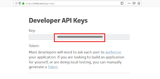 Trello API Key 