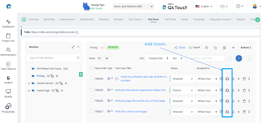 Run And Add Issues into Trello