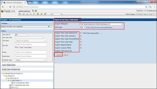 TestLink to QA Touch