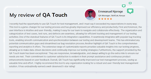 QA Touch use QA Touch