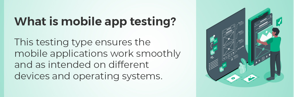Mobile app testing definition 