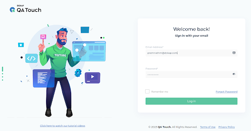 QA Touch Login