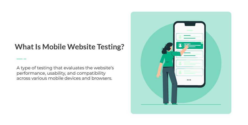 Mobile website testing definition