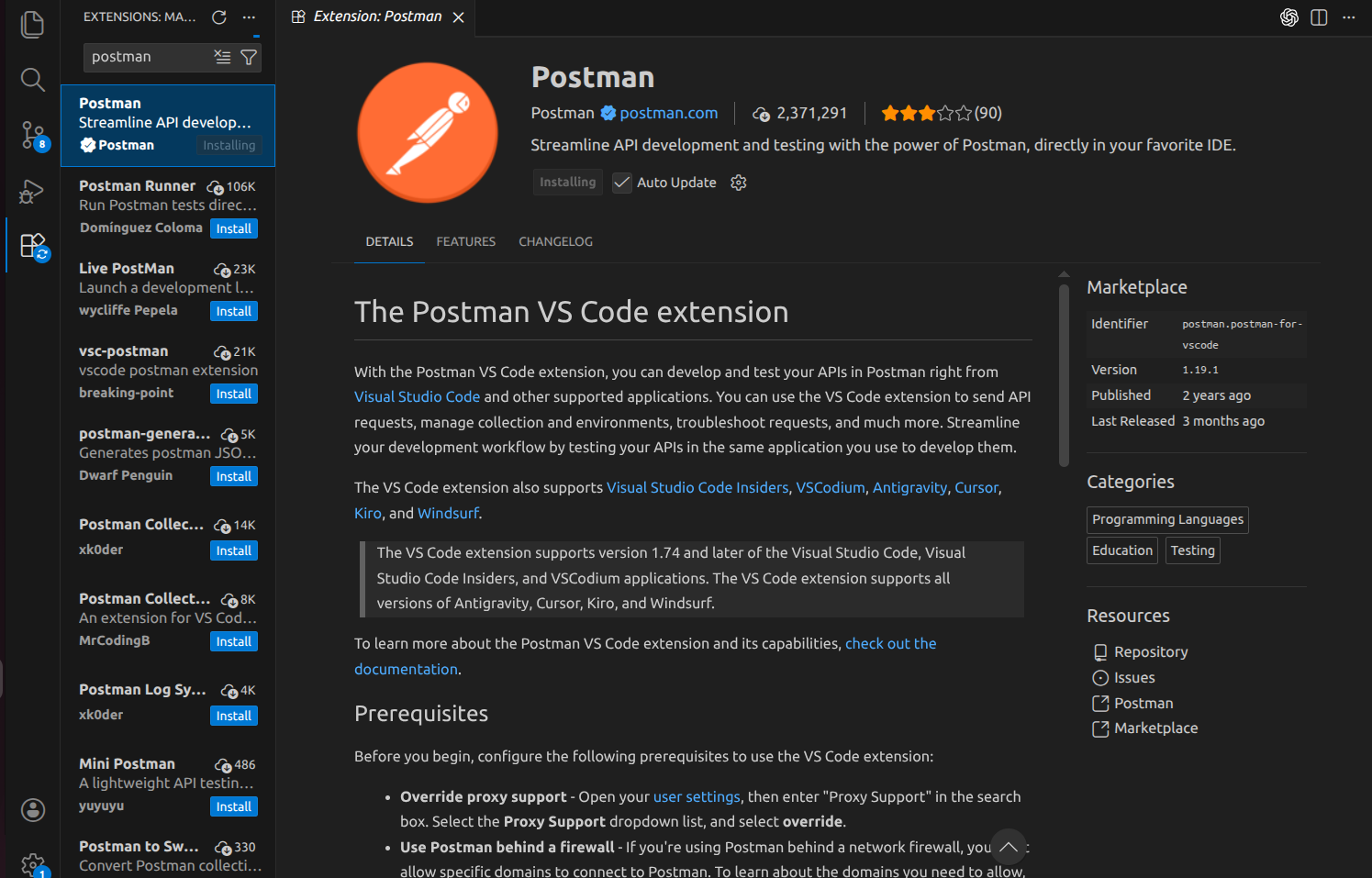 API-Testing-Using-Postman-in-Visual-Studio-Code