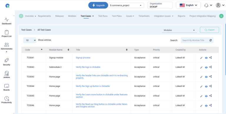 all-testcase-list