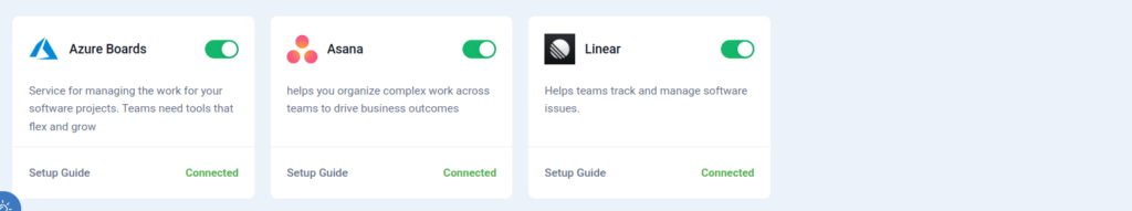 Linear Integration in QA Touch-10