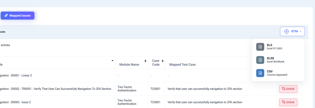 Linear Integration in QA Touch-25